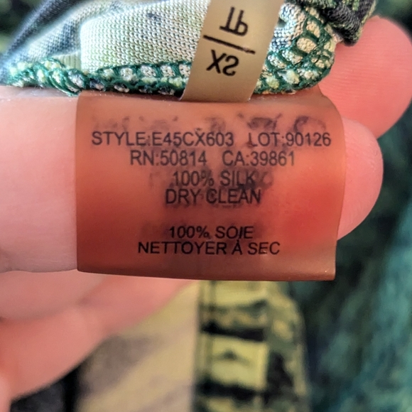 ELIE TAHARI Black and Green Snake Skin Pattern Mini Dress - Picture 6 of 6